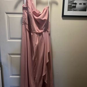 David’s Bridal Ballet Pink Bridesmaid Dress